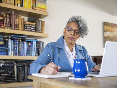 Woman working at computer