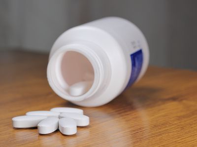 pill bottle on table