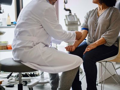 patient getting blood drawn