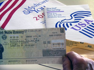 a person holding a social security check