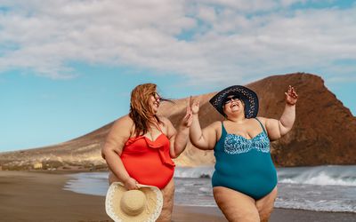 people on the beach