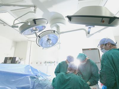 surgical team in operating room