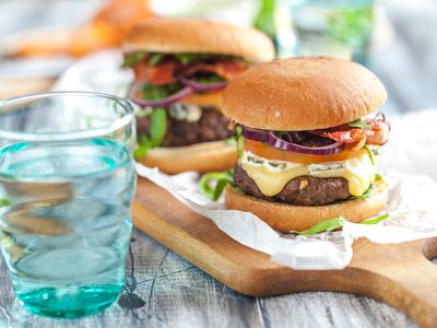 Homemade hamburgers