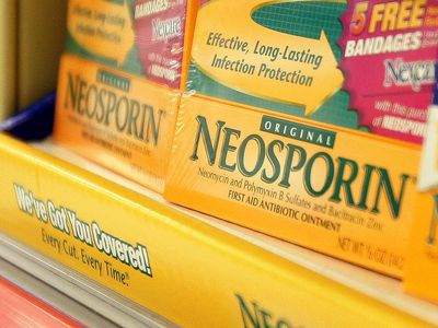 CHICAGO - JUNE 26: Pfizer's Neosporin is displayed on a shelf at a Walgreens store June 26, 2006 in Chicago, Illinois.