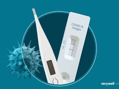 thermometer and COVID test